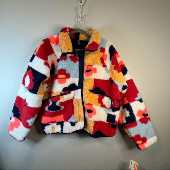 FP Movement by Free People Jackets & Blazers - FP Movement Hit The Slopes Printed Fleece Jacket NWT Medium